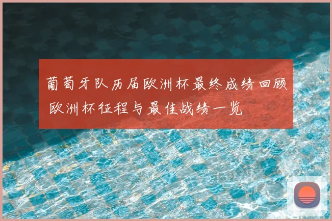 葡萄牙队历届欧洲杯最终成绩回顾 欧洲杯征程与最佳战绩一览