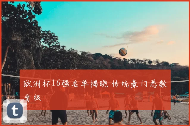 欧洲杯16强名单揭晓 传统豪门悉数晋级